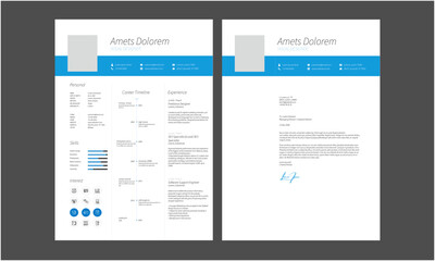 Modern Resume Template CV Cover Letter
