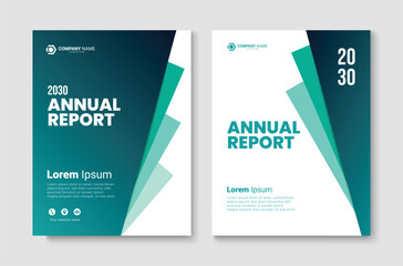 Business book cover design template. Annual report, brochure, poster, flyer layout design. Vector illustration