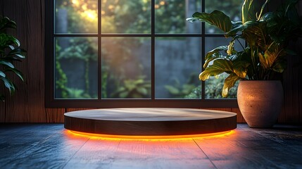 display stand product in studio,mockup