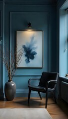 modern living room with fireplace