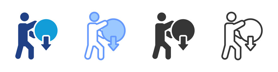 Alleviate icon set multiple style collection