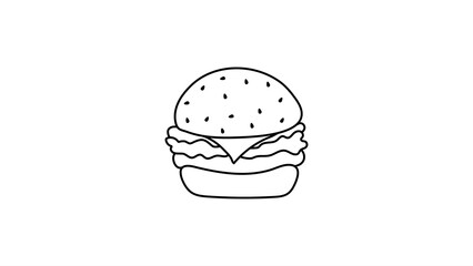 fast food illustration (burger) 