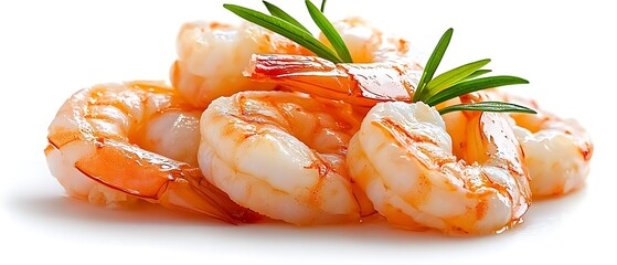 Appetizing cooked shrimp dish with fresh seafood flavors