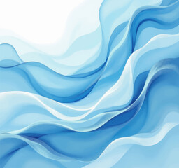 Obraz premium Abstract blue wave illustration 