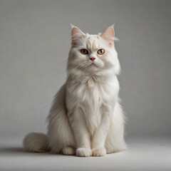 cat on white background