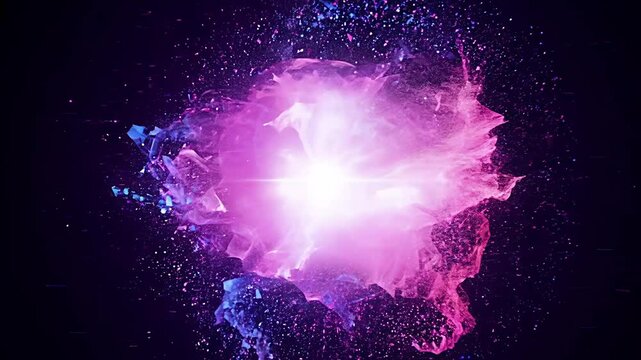 A high-energy plasma explosion effect, ideal for sci-fi and action-packed visuals.