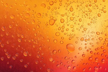 Water droplets on a warm surface