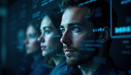 An image representing identity theft and deepfake technology. Promoting prevention of cybercrime and fraud.