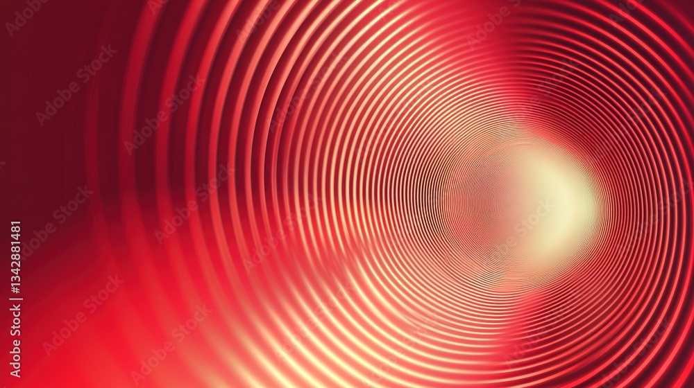 Poster concentric circles in a tunnel create a gradient light effect