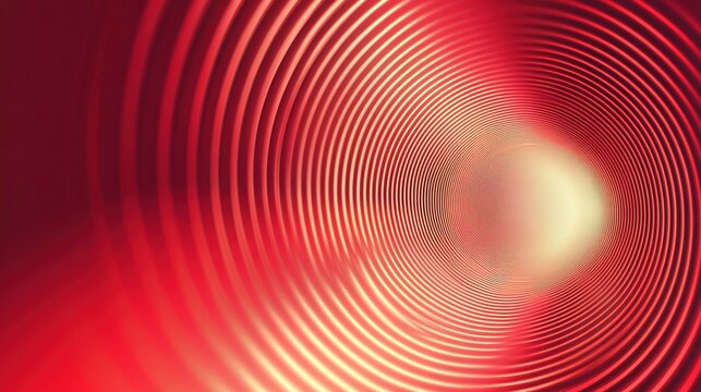 Concentric circles in a tunnel create a gradient light effect