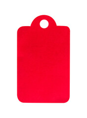 red price tag isolated