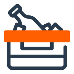 Ice Bucket with Chilled Drinks for Summer Parties