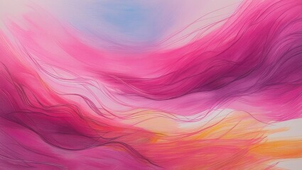 Fototapeta premium Abstract Waves in Soft Pink and Purple Hues Creating Fluid Motion