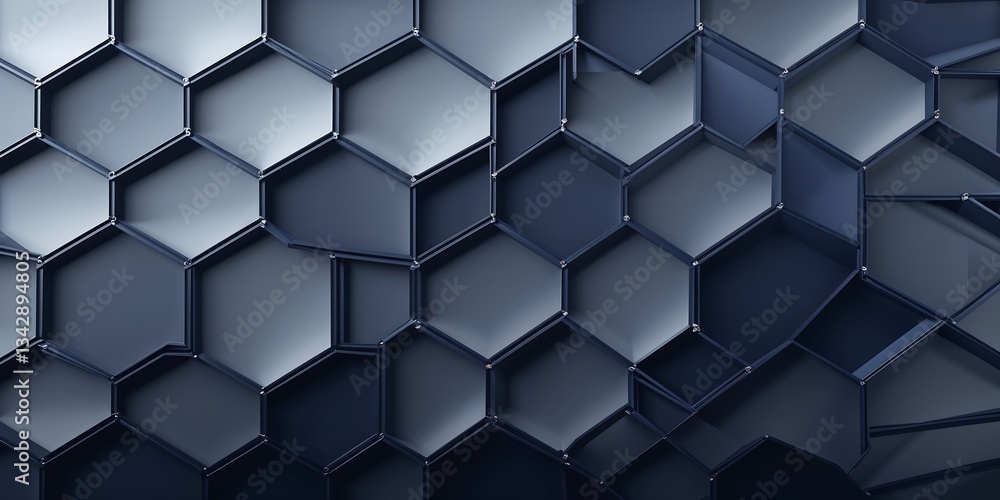 Poster a modern geometric background forming intricate diamond and hexagonal patterns