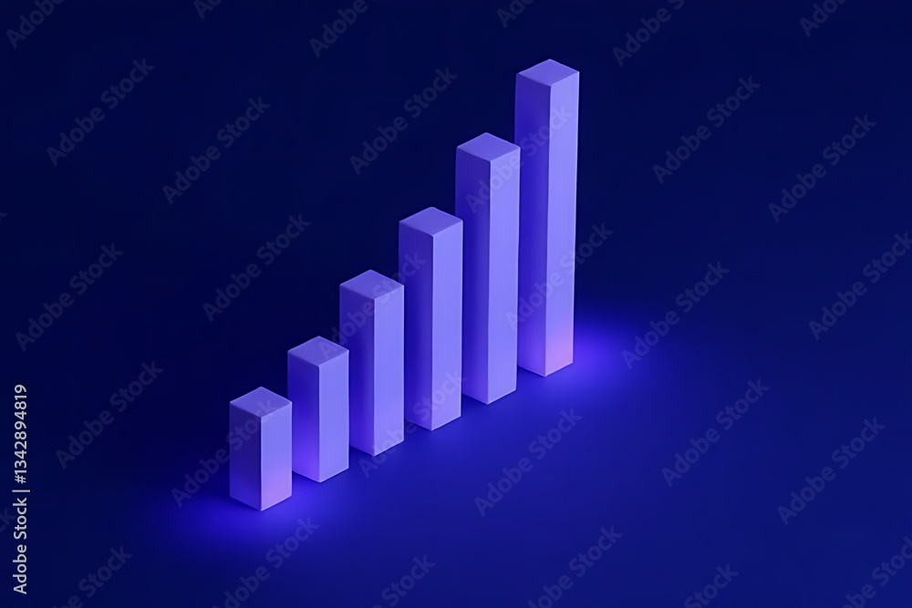 Poster tracking business growth through graphs digital space infographic design visual data analysis