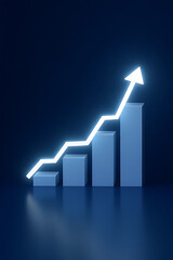 Analyzing growth trends in business graphs data visualization professional environment abstract