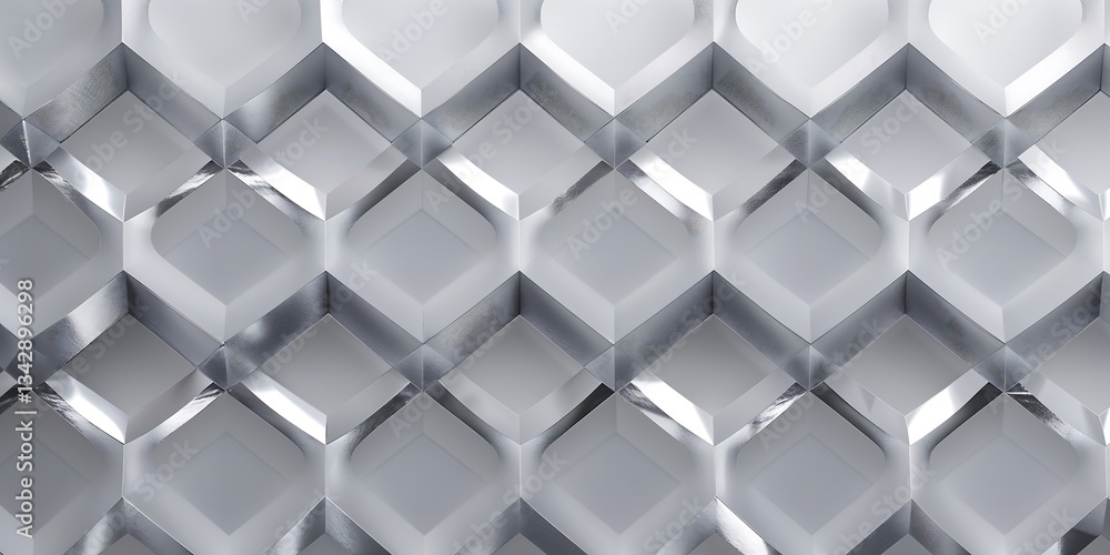Poster a modern geometric background forming intricate diamond and hexagonal patterns