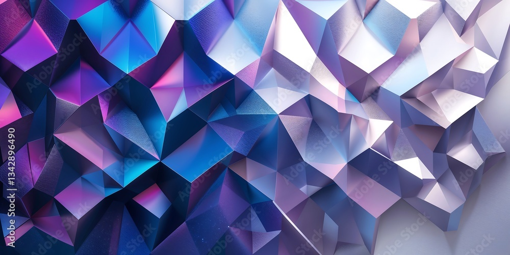Poster a modern geometric background forming intricate diamond and hexagonal patterns