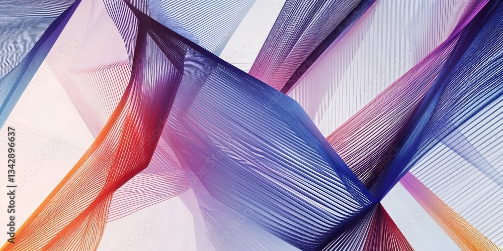 Poster a modern geometric background forming intricate diamond and hexagonal patterns