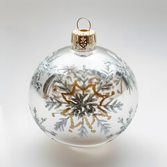silver christmas ball