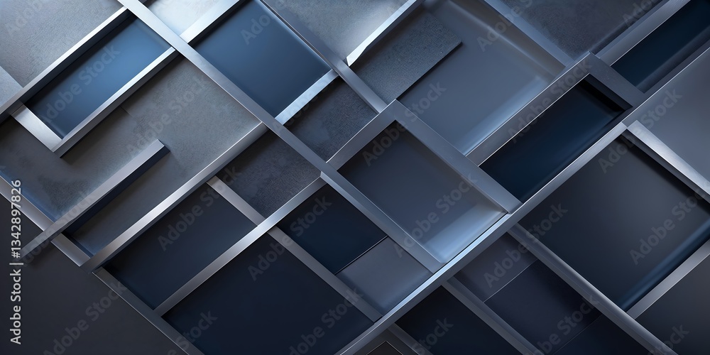 Poster a modern geometric background forming intricate diamond and hexagonal patterns