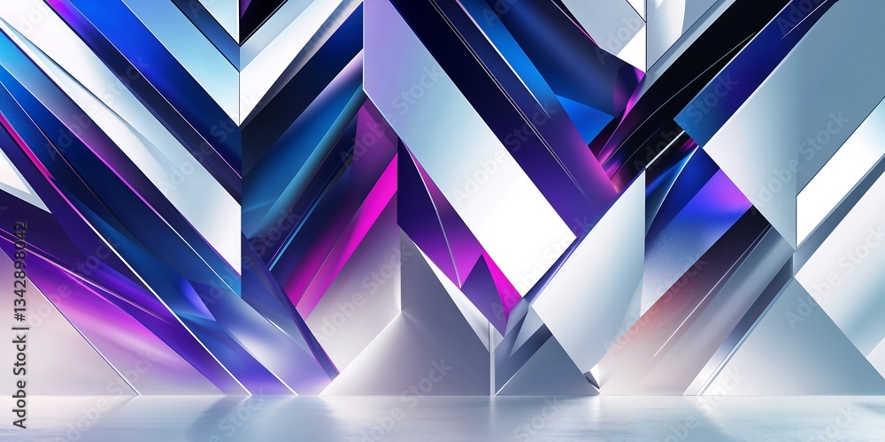 Aufkleber a modern geometric background forming intricate diamond and hexagonal patterns
