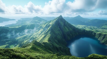 Enchanted Forest Sunrise with Sunbeams and Glittering Air Particles