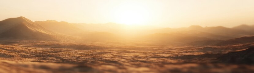 Obraz premium Golden Sunrise Over Majestic Mountains