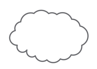 雲形の吹き出し