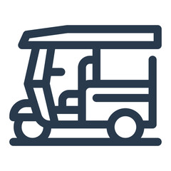 Tuk Tuk Auto Rickshaw for Thai Transport