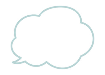 シンプルなもこもこふきだし