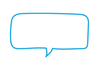 カクカクした手書きのフキダシ