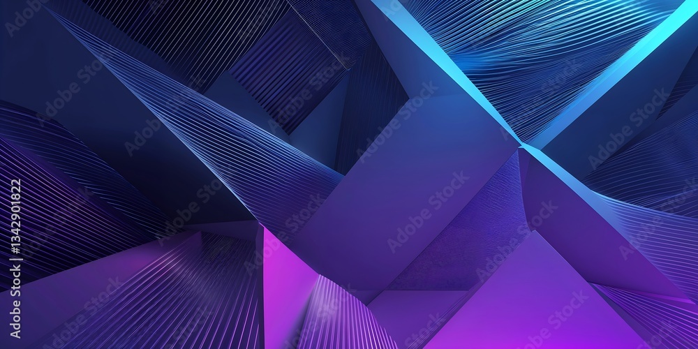 Poster a modern geometric background forming intricate diamond and hexagonal patterns