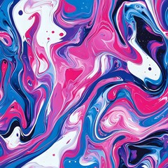 Obraz premium A colorful swirl dance of fluid acrylics paints your world in magic.