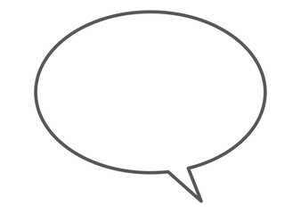 シンプルな円形フキダシ