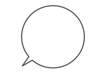 シンプルな円形フキダシ