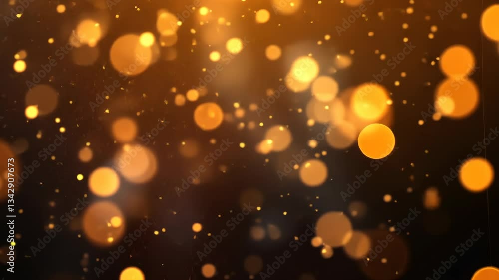 Aufkleber sparkling golden bokeh lights create a warm and festive atmosphere during an evening event