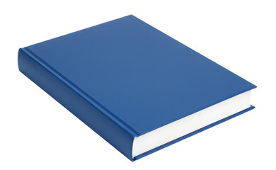 Blue Hardcover Book – Symbol of Knowledge, Learning, and Education isolated transparent background