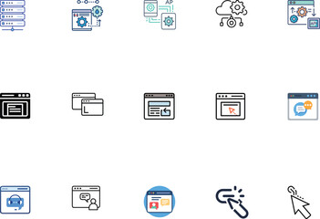Modern Web And Security Icon Pack.