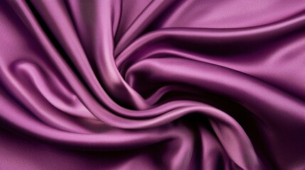 Obraz premium Smooth Purple Satin Fabric Flowing in Elegant Patterns and Textures