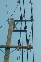 high voltage power lines in Thailand 