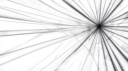 Modern abstract design featuring minimalist black and white line art with optical illusion effects