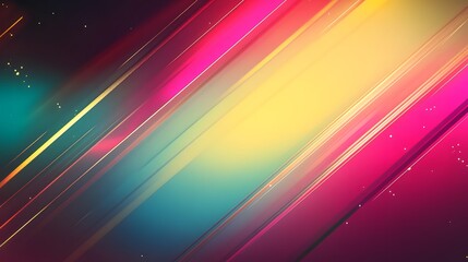 Fototapeta premium Colorful gradient background with diagonal stripes and small bright dots