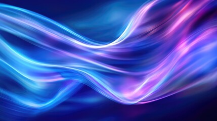 Fototapeta premium Abstract Swirling Lines Displaying Gradient Colors Of Blue And Purple
