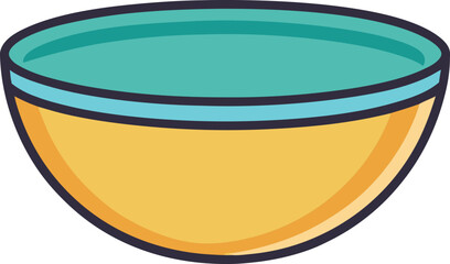 Soup Bowl Vector Illustration
