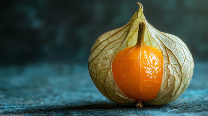 Bokeh- Physalis alkekengi close-up macro photography