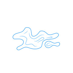 puddle line vector