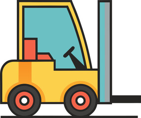 Forklift Vector Illustration
