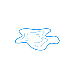 puddle line vector