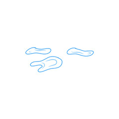 puddle line vector